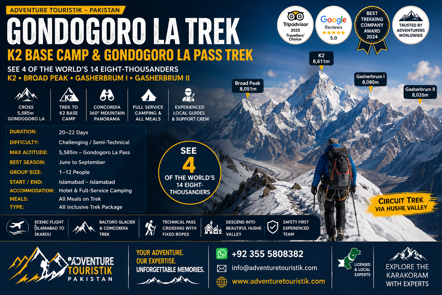 Gondogoro La Trek Pakistan 2026–2030 | K2 Base Camp Trek