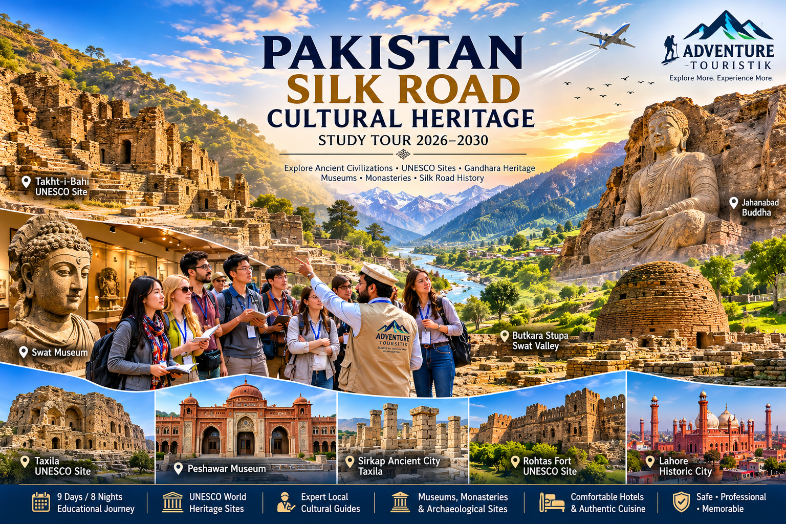 Pakistan Silk Road Cultural Heritage Study Tour 2026–2030 | Buddhist Heritage, Gandhara Civilization & Educational Tour