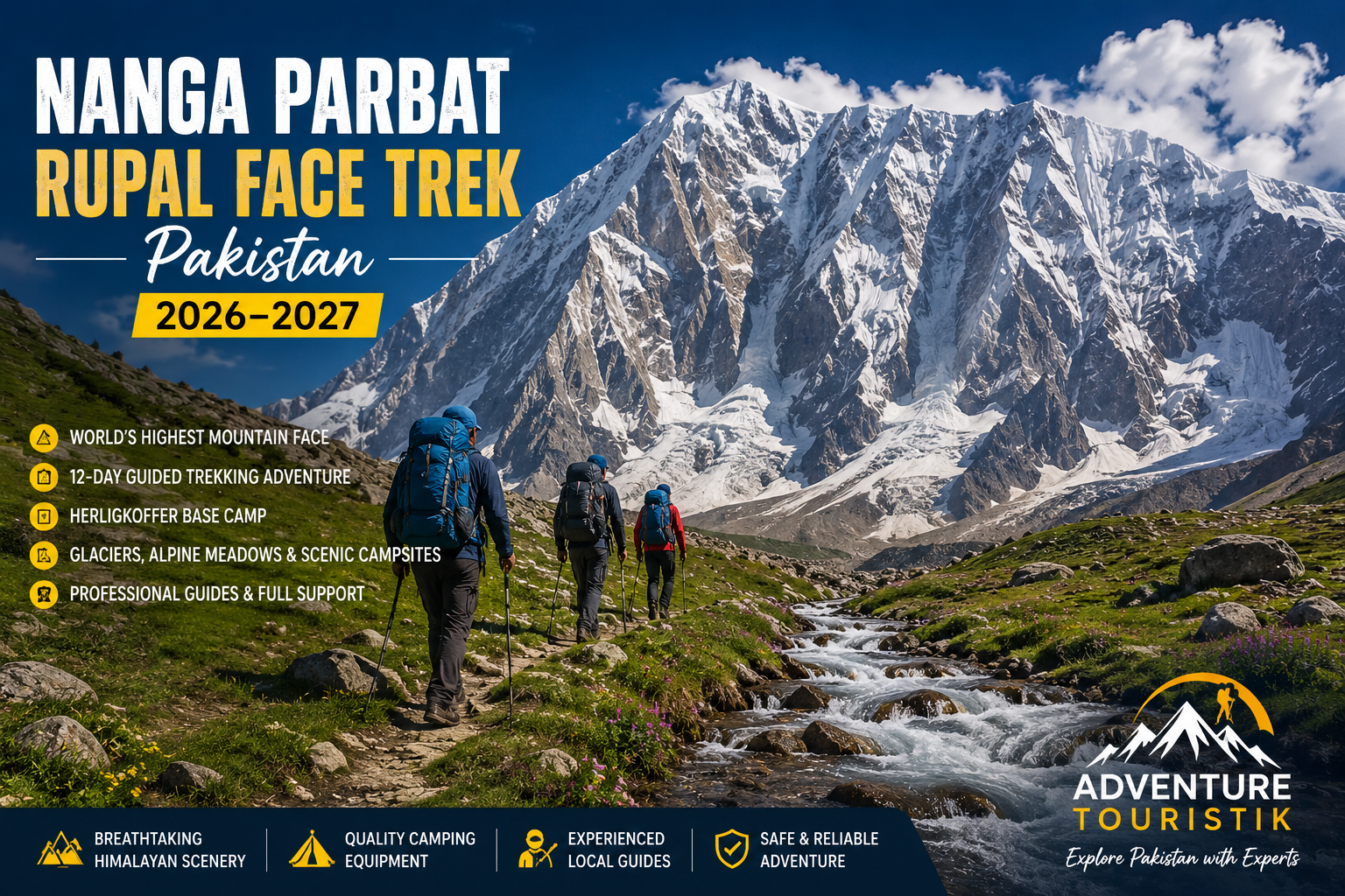 Nanga Parbat Rupal Face Trek Pakistan (2026–2030) | Complete Travel Guide, Itinerary & Cost